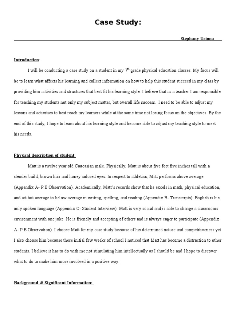 Final Case Study | PDF | Motivation | Motivational