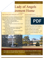 Our Lady of Angels Retirement Home: April 2013 Volume 1 Issue 1