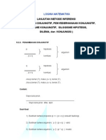 Lanjutan Metode Inferensi (Penambahan Disjungtif, Penyederhanaan Konjungtif, Silogisme Konjungtif, Silogisme Hipotesis, Dilema, Dan Konjungsi)