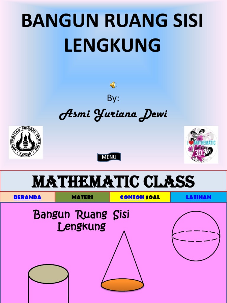Power Point Bangun Ruang Sisi Lengkung Berbagai Ruang