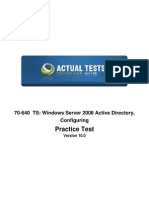 70-640 - Windows Server 2008 Active Directory - Configuration