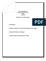 Texas School Survey of Drug and Alcohol Use 2009 Azle ISD Elementary Complete Report