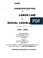 Suggested Answers in Labor Law and Social Legislation