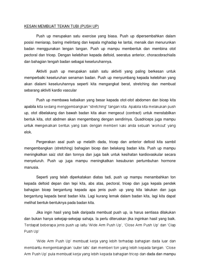 Kesan Membuat Tekan Tubi Pdf