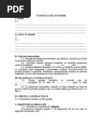 Contract de Custodie