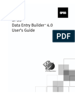 SPSS - Data Entry Builder 4.0 - Users Guide