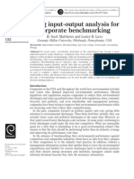 Using Input-Output Analysis For Corporate Benchmarking: H. Scott Matthews and Lester B. Lave