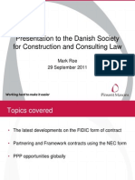 Presentation To The Danish Society For Construction and Consulting Law