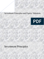 Investment Principles and Equity Valuation 