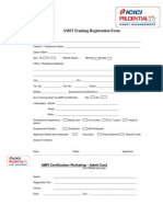 (Insert: AMFI Training Registration Form