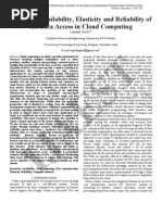 8.IJAEST Vol No 5 Issue No 2 Achieving Availability, Elasticity and Reliability of The Data Access in Cloud Computing 150 155