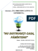 Proiect Didactic Ora Planetei