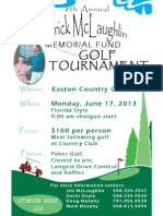 8th Annual Patrick McLaughlin Golf Tournament