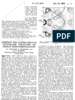 Evidence For 2-Chain Helix in Crystalline Structure of Sodium Deoxyribonucleate Franklin Nature 1953