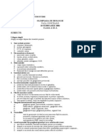 2006 Biologie Etapa Judeteana Subiecte Clasa a XI-A 1