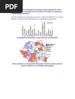 Statistici Elaborate de Direcţia de Investigare A Infracţiunilor de Crimă Organizată Şi Terorism