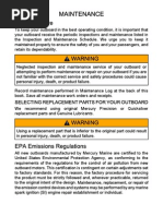 Mercury Maintenance Manual