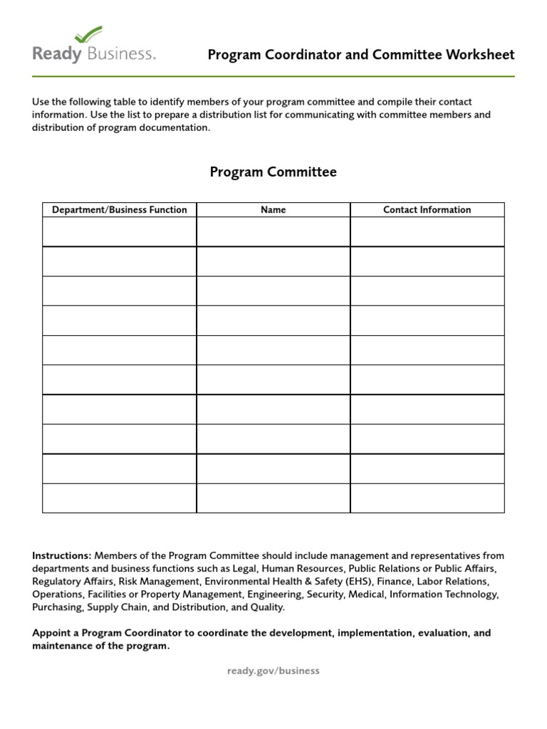 Business Contact Worksheet - A Worksheet Blog
