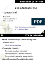 Robootika Kasutamisest IKT Õpetamisel