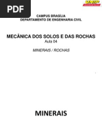Minerias e Rochas - Aula 04