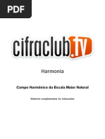 -Campo Harmonico Da Escala Maior Natural