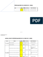 Jadual Waktu Peperiksaan Mei 2013