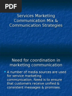 Services Marketing Communication Mix