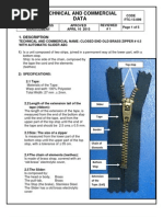 FTC-13-099 Closed End Old Brass Zipper 4.5 ABC