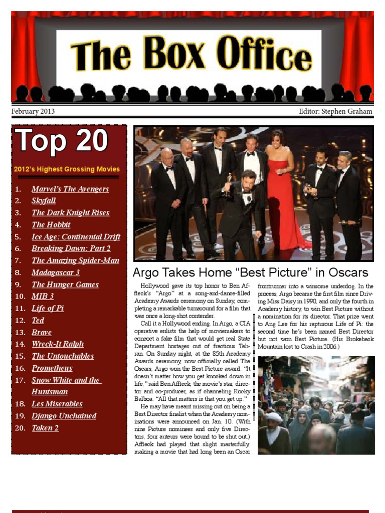 Theboxofficeupdate | PDF | Entertainment Award | Cinema