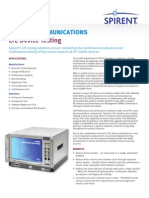 Spirent LTE device testing