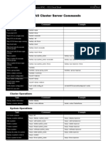 VERITAS Cluster Server Commands: VCS Operations