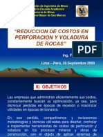 Reduccion de Costos en Perforacion y Voladura