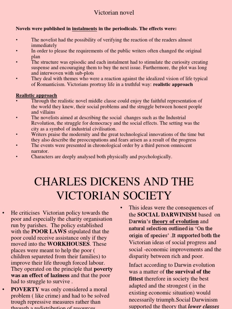 DICKENS and The Victorian Novel PDF Victorian Era Oliver Twist