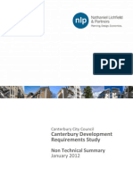 Canterbury Development Requirements Study: Non Technical Summary