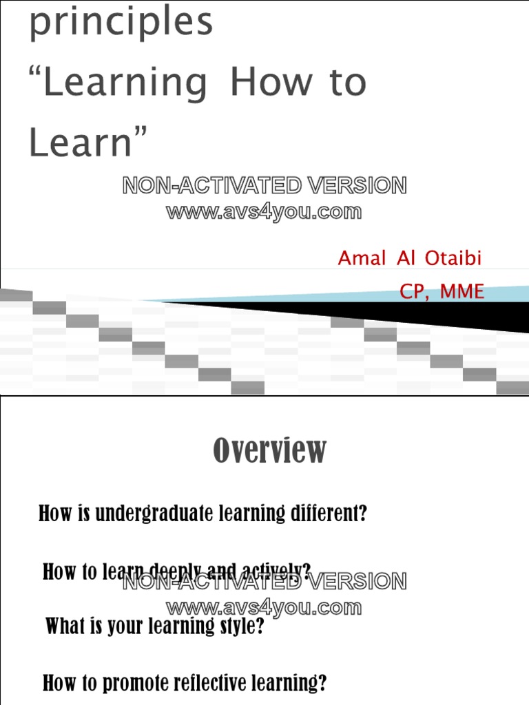 Learning How To Learn | PDF | Learning Styles | Adult Education