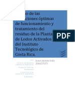 Diseño Condiciones Óptimas Residuo de La Planta de Lodos Activados Del ITCR PDF