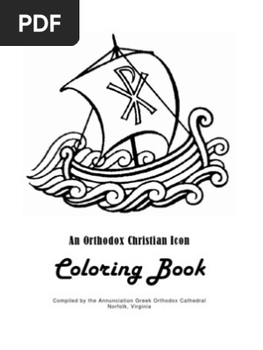 Orthodox Christian Icon Coloring Book Eastern Orthodox Church Icon