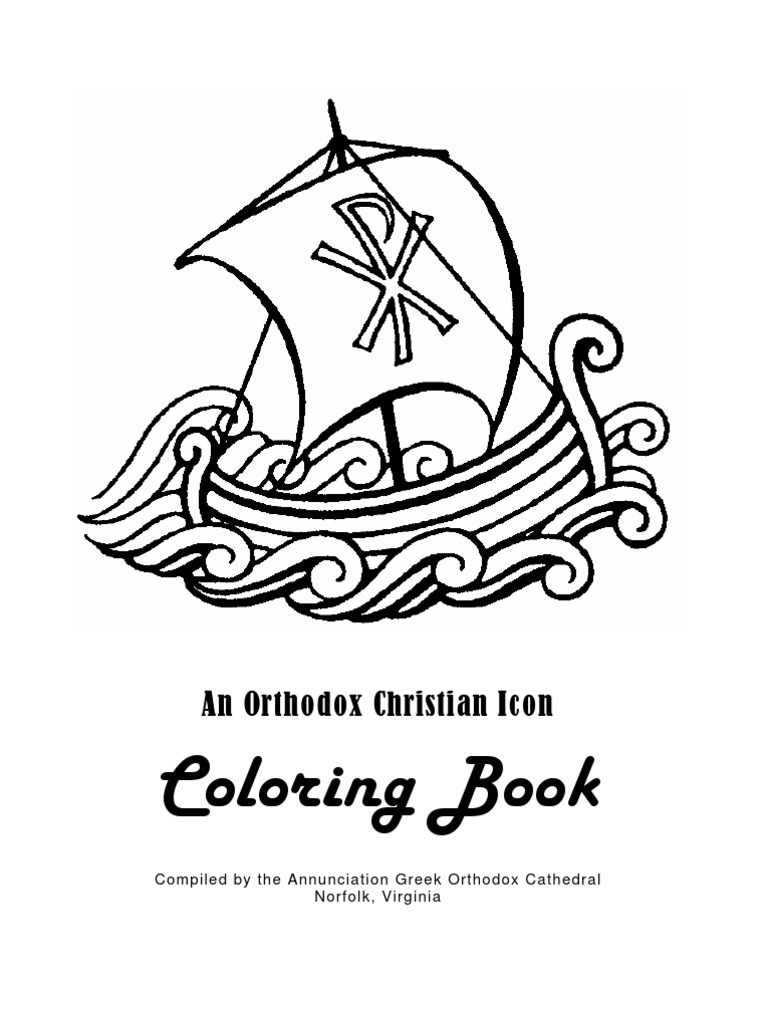Download Orthodox Christian Icon Coloring Book Eastern Orthodox Church Icon