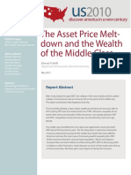 The Asset Price Meltdown and The Wealth of The Middle Class