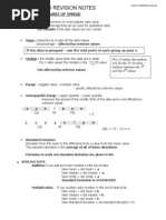 Statistics 1 AQA Revision Notes