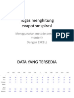 Tugas Menghitung Evapotranspirasi