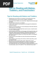 Download TinyEYEcom-Reading With Babies Toddlers and Preschoolers by TinyEYE Therapy Services SN14026495 doc pdf