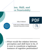 Perception, Skill, and Cognitive Penetrabilty