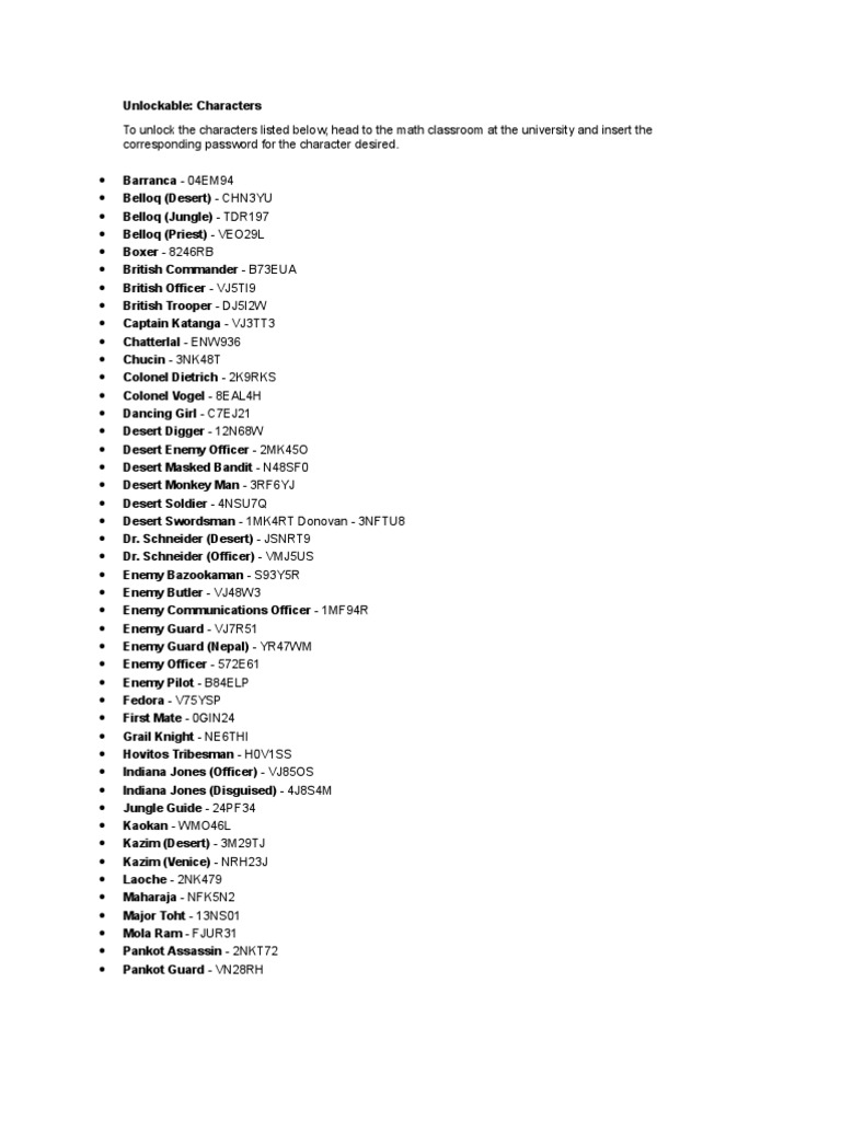 Wii Cheat Codes Lego Indiana JonesThe Original Adventures Video