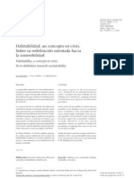 Habitabilidad, Un Concepto en Crisis. - Informes de La Construcción - Casals, M. Et Al