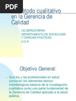 El método cualitativo