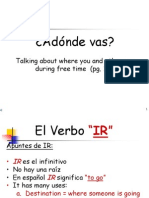 ¿Adónde Vas?: Talking About Where You and Others Go During Free Time (Pg. 111)