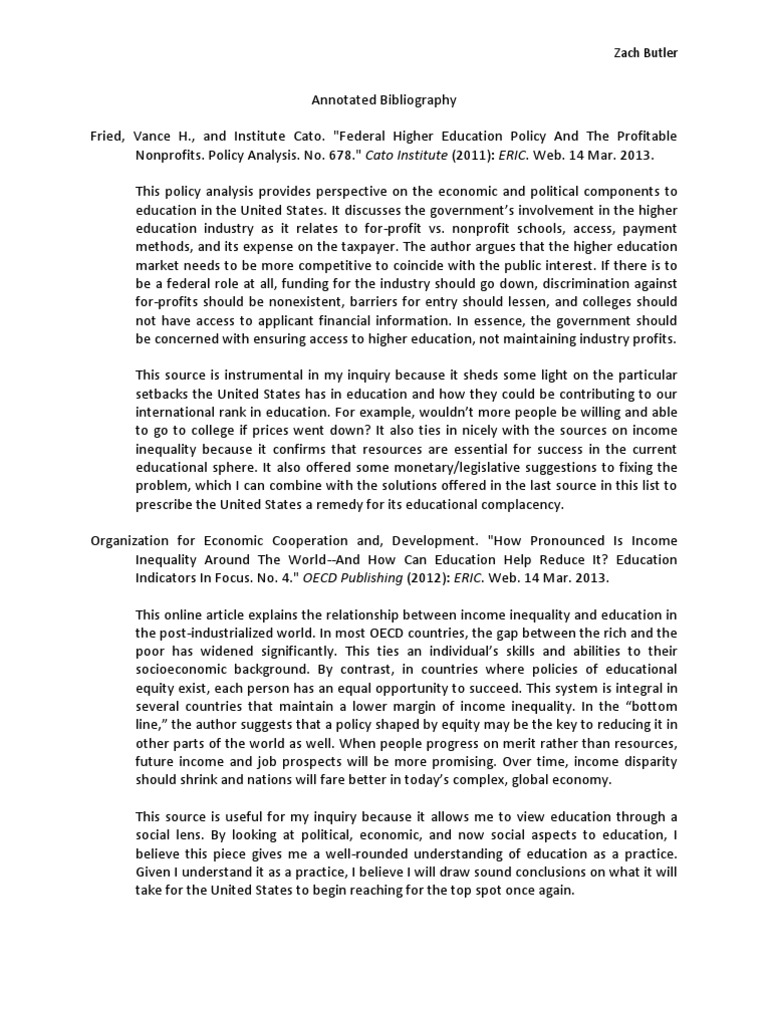 Annotated bibliography example mla picture