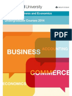 Faculty of Business & Economics 2014 Undergraduate Course Guide