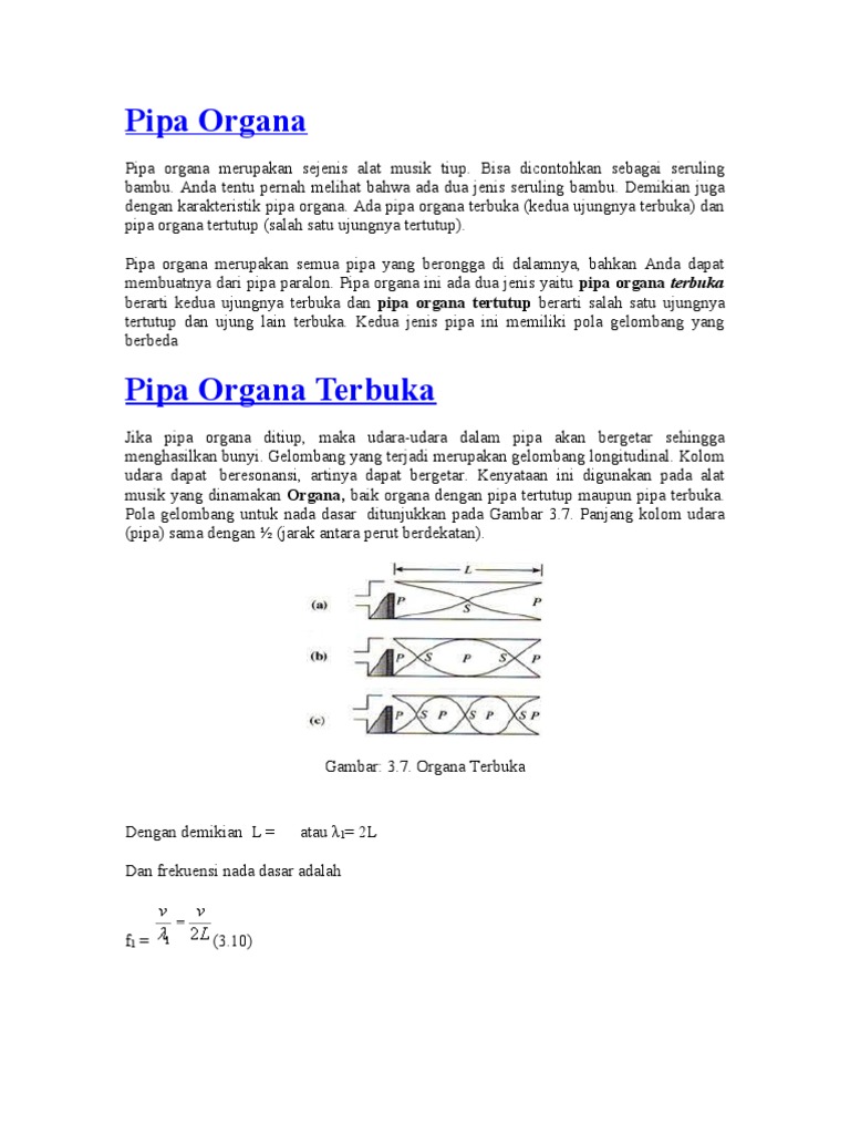 Pipa Organa Tertutup
